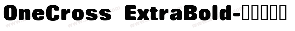 OneCross ExtraBold字体转换